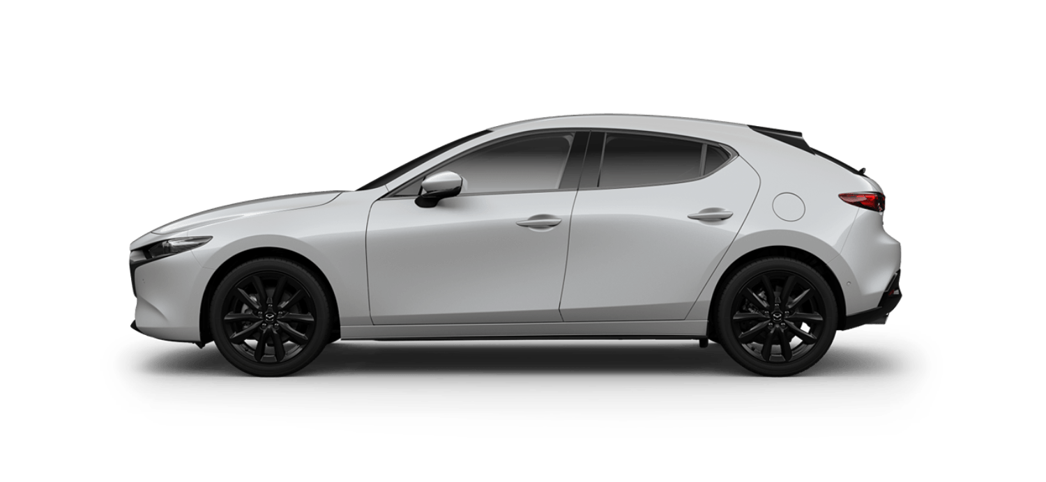 Mazda 3 Hatchback Snowflake White Pearl Mica