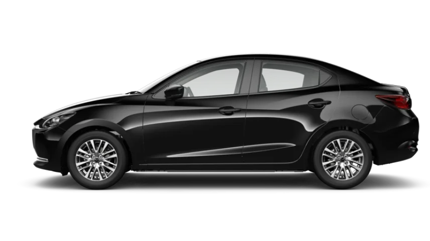 Warna Mazda 2 Sedan Jet Black Mica