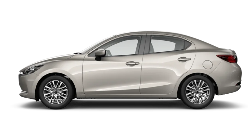 Warna Mazda 2 Sedan Platinum Quartz Metallic