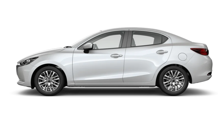 Warna Mazda 2 Sedan Snowflake White Pearl Mica